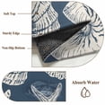 thumbnail image 6 of Round Rug 4ft Area Rug, Abstract Starfish Conch Shell Area Rugs for Living Room Bedroom, Farmhouse Dark Blue Floor Mat Non-Slip Non-Shedding Carpet Indoor Accent Rugs, 6 of 9