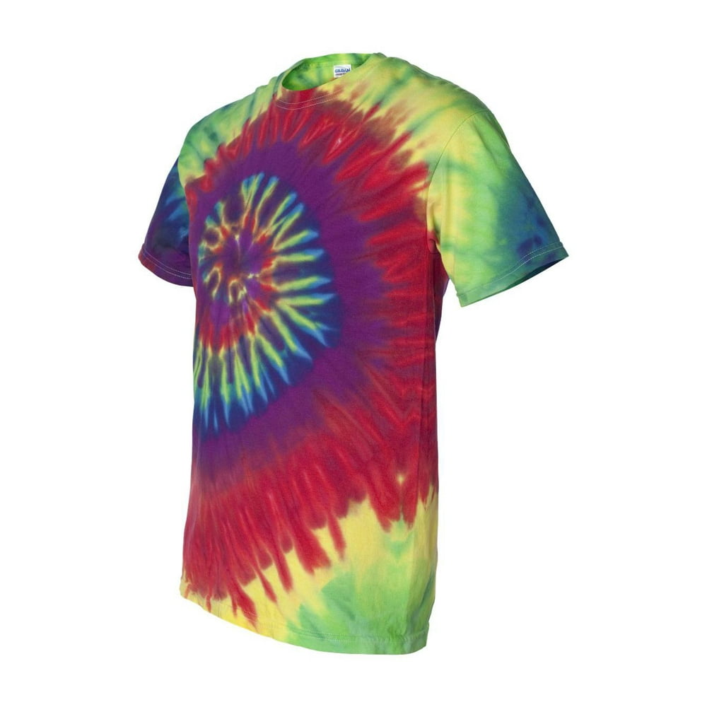 Dyenomite - Dyenomite - Multi-Color Spiral Tie-Dyed T-Shirt - 200MS ...