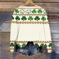 thumbnail image 2 of Womens St Patricks Day Sweatshirts Crew Neck Loose Holiday Green Print Shirts Casual Comfy Pullover Tops (M, Green M), 2 of 7