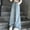Light Blue, variant on Babcutegg Girls' Embroidered Love Motif Denim Jeans Loose-Fit Straight-Leg Wide-Leg Cotton Blend Pants with Elastic Waist and Casual Summer Style Light Blue Size 11-12