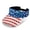 American Flag Design, variant on Breathable Sports Sun Visor Hats for Fishing Running, Polyester Fabric Adjustable Sun Visor Cap, Colorful Turtle Pattern