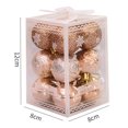 thumbnail image 5 of Bolas colgantes de 4cm para decoración de Navidad adornos de bolas Likrtyny colgantes de árbol inastillables para Festival Año Nuevo 12 Uds. 2021, 5 of 5
