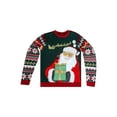 thumbnail image 3 of Jollidays Men's Gift Santa Ugly Christmas Sweater with Drink Pocket, Sizes S-2XL, 3 of 4