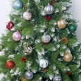 thumbnail image 3 of 12Pcs/lot Christmas Balls Ornaments With Hanging Rope-Christmas Tree Hanging Colorful Balls Decor-Multi-colored Christmas Balls Ornaments for Festival Party Christmas Home Decoration(2.36in), 3 of 6