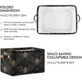 thumbnail image 3 of Storage Basket Halloween Bats Foldable Canvas Laundry Baskets Bin Waterproof Inner Layer with Sturdy Handles for Toy Nursery Blanket Clothes 2 Pack, 3 of 7