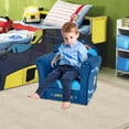 thumbnail image 2 of Costway Kids Sofa Toddler Upholstered Armrest Chair with Solid Wooden Frame Navy, 2 of 10