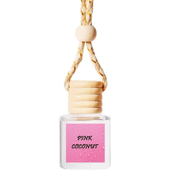Car Air Freshener Diffuser, Long Lasting Fragrance Car Freshie Revitalize Your Drive with Hanging Air Freshener Diffuser Aromatic Bliss On The Go (1pcs Pink Coconut)