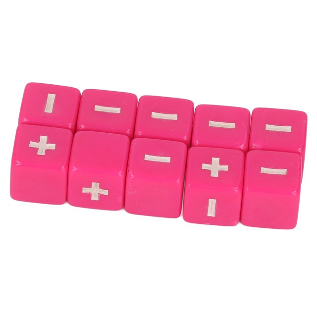 Dados de operaciones matemáticas, juego de 20 dados matemáticos con signo más y menos, dados de cálculo matemático, los mejores de su clase