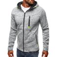 thumbnail image 3 of Chandail en Molleton Imprimé Décontracté de Sport Cardigan en Polaire à Capuche Veste de Mode, 3 of 6