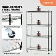 thumbnail image 6 of VEVOR Plant Stand with Grow Light, 4 Tiers Plant Shelf with 3000K 180W LED Full Spectrum Light for Indoor Plants, Grow Light Shelf with Timer for Seed Starting 35.4" L x 13.8" W x 59.1" H, 6 of 9
