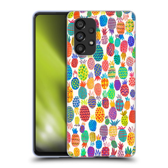 Head Case Designs Officially Licensed Ninola Patterns Cute Pineapples Soft Gel Case Compatible with Samsung Galaxy A53 5G (2022)