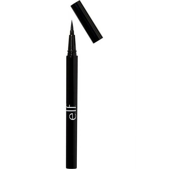 e.l.f. H2O Proof Waterproof Eyeliner Pen, Jet Black 81109, 0.02 fl oz