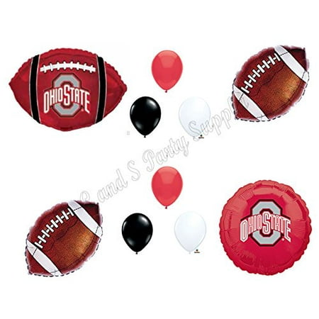 Ohio State Football Game Day Birthday Party Balloons Decorations