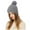 Grey, variant on Dyfzdhu Outdoor Winter Adult Neutral Keep Warm Hairball Hats Plush Knitted Woolen Hat Black