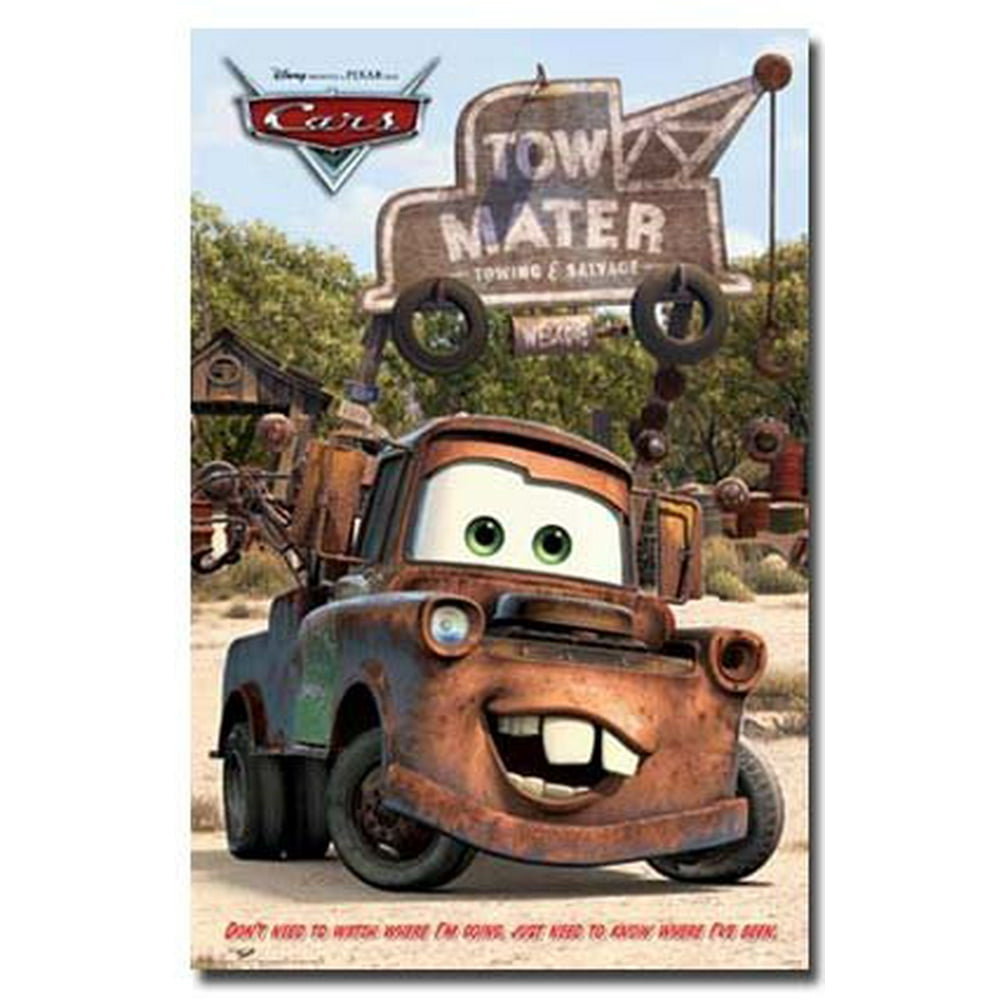 disney cars movie poster mater new 24x36