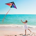 thumbnail image 4 of Mouliraty Kites For Kids Kites For The Beach Huge Kite For Kids Colorful Kite Beach Kite With Long Tail Kites For Kids Adults, 4 of 5
