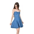 thumbnail image 4 of Vestido denim strapless Roman Fashion /Juvenil, 5908 (Azul medio) azul CH, 4 of 5
