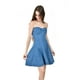 thumbnail image 4 of Vestido denim strapless Roman Fashion /Juvenil, 5908 (Azul medio) azul G, 4 of 5