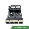 thumbnail image 3 of Inteprter Interruptor de fibra única Ethernet portátil que reemplaza 6 puertos 25KM 100M interruptores de red de Internet accesorios de placa Teléfono y Comunicación, 3 of 6