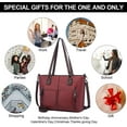 thumbnail image 4 of YOUI-GIFTS Large Shoulder Bag for Women Faux Leather Purse Work Bags with Multi-Pockets Designer Handbag, 4 of 6