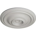thumbnail image 3 of Ekena Millwork 14 3/4"OD x 1 3/4"P Traditional Ceiling Medallion (Fits Canopies up to 4"), Hand-Painted Ultra Pure White, 3 of 6