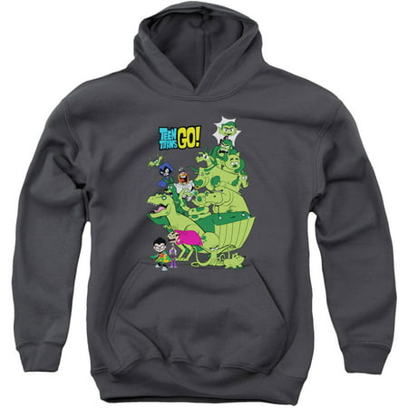 DC - Teen Titans Go Beast Boy Stack Big Boys Youth Pullover Hoodie ...