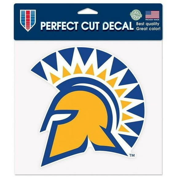 Wraft 3208508997 8 x 8 in. NCAA San Jose State Spartans Perfect Cut Color Decal