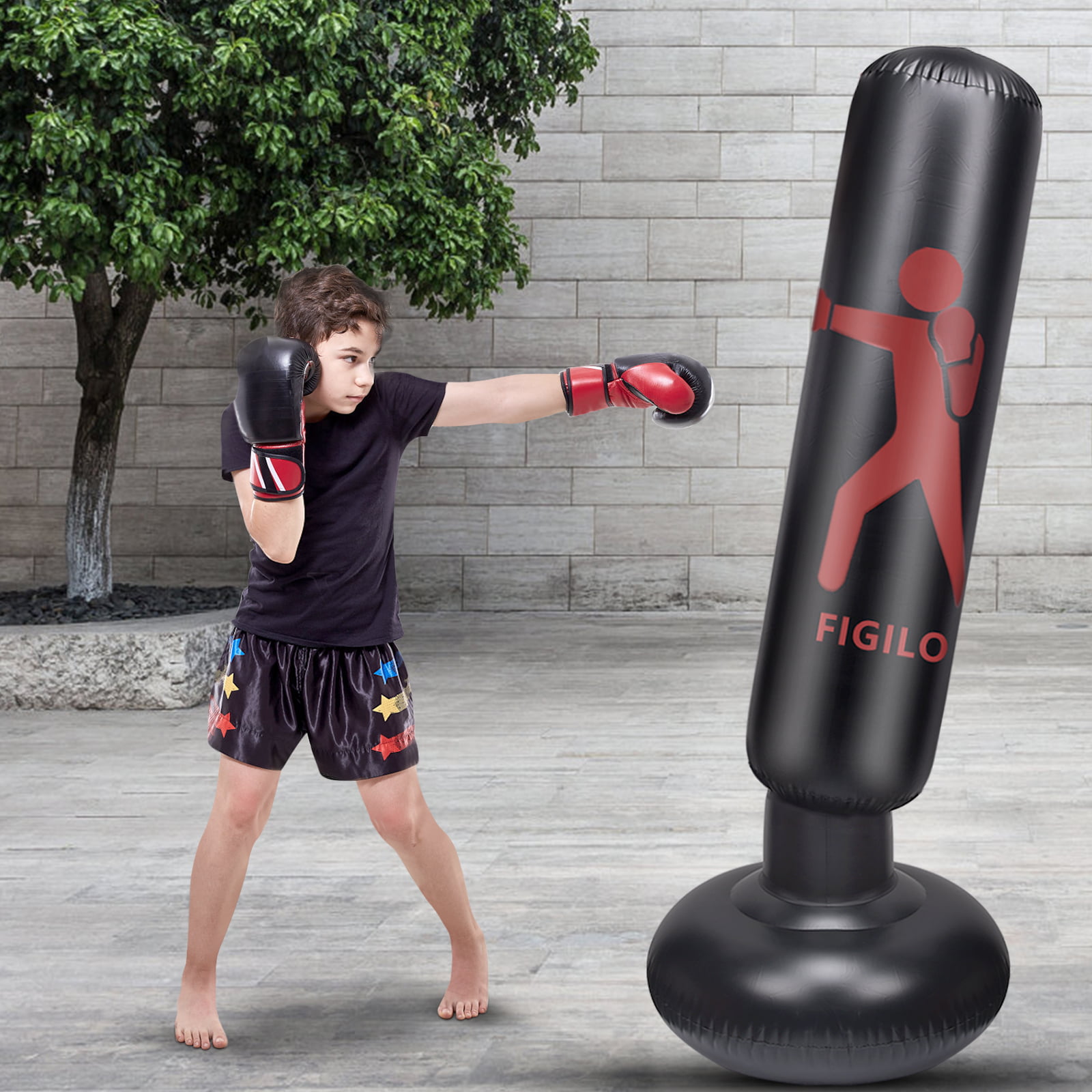 Inflatable Boxing Punching Bag Tumbler Sandbag Fitness Training Adult Kids Gift 
