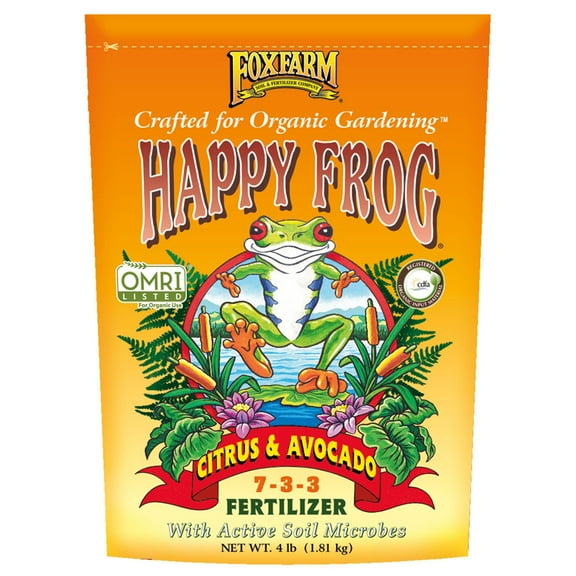 FoxFarm FX14640 Happy Frog Organic Citrus and Avocado Fertilizer, 4 Pounds
