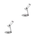thumbnail image 2 of Moyic Compatibilidad universal con soporte para teléfono estable y ajustable Soporte para teléfono móvil manos libres plateado plata 2Conjunto, 2 of 6