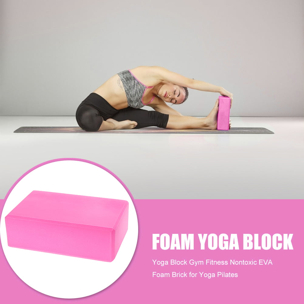 Foam Yoga Block EVA Foam Yoga Brick Gym Pilates Supportive High Density Exercise 