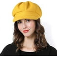 thumbnail image 3 of Women Beret Newsboy Hat French Wool Felt Cap Retro Fashion Trucker Hat Autumn Spring Winter, 3 of 7