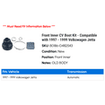 thumbnail image 2 of Front Inner CV Boot Kit - Compatible with 1997 - 1999 Volkswagen Jetta 1998, 2 of 2