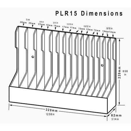 Plyworx Plypliersrack Gray Abs Plastic 15 Slot