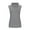 Grey, variant on Womens Sleeveless Turtleneck Top Slim Fit Solid Color Blouse Modern Comfortable Shell