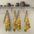thumbnail image 5 of Dreamtimes Sunflower Wood Kitchen Dish Towel 1 Pack, Soft Absorbent Dishcloths Reusable Hand Towel Washable Tea Towels for Home Kitchen Bar Table Decor, 28 x 18 Inch, 5 of 7