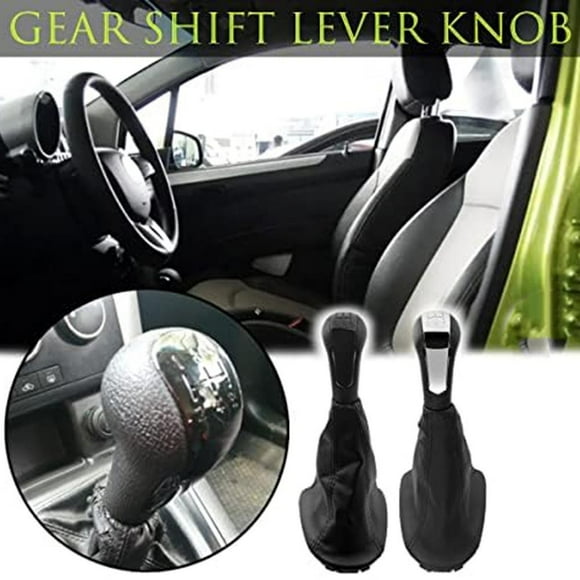 5 Speed Car Gear Shift Knob Lever Handball With Shifter Gaiter Boot Cover For Holden For Chevrolet For Spark M300 11-15 Black Black Suit Mingyiq