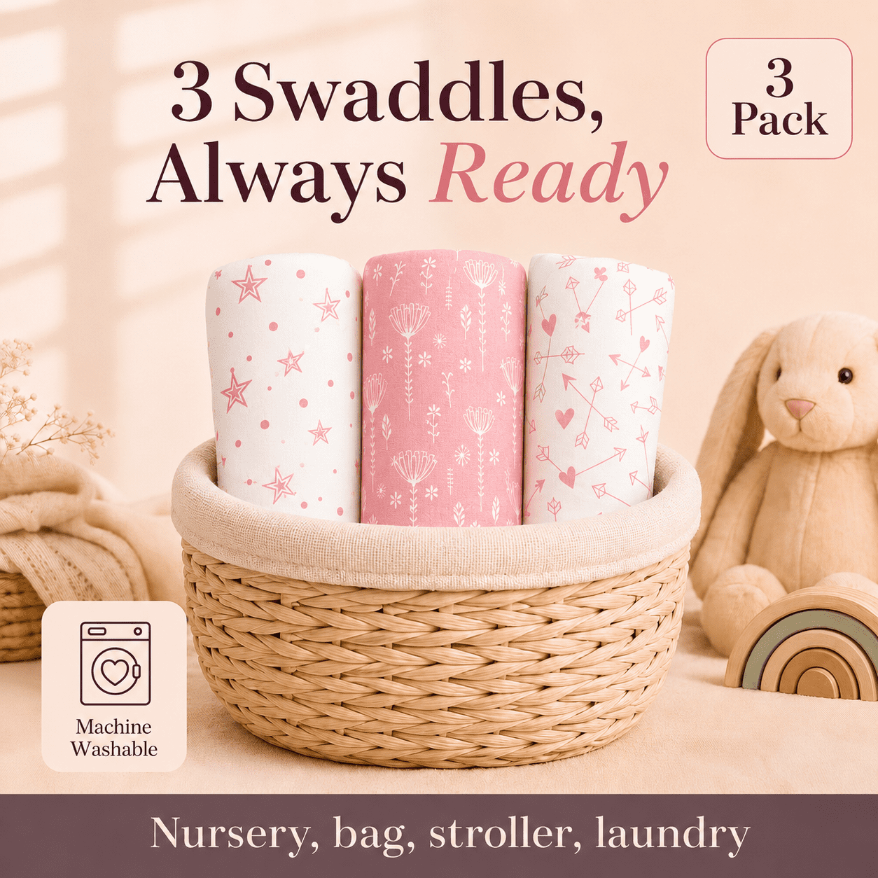 Bublo Baby Swaddles for Newborns 0–3 Months, Organic Cotton Baby Swaddle Blanket, Infant Swaddle Sack, Baby Swaddles 0–3 Months, Newborn Sleep Sacks, Baby Blanket Sleep Sack for Baby Boys & Girls