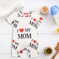 thumbnail image 6 of MERIGLARE Baby Romper Summer Clothes Cute Round Neck Infant Jumpsuit for Valentine's Day Party Photograph Props Newborn Infant Month, 6 of 8
