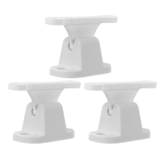 SOPOTUTU 3Pcs Portable Rv Door Catch White Nylon Door Holder for Trailer and Camper Use
