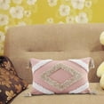 thumbnail image 3 of Fun de cojín Boho, 18 x 18 pulgas, 12 x 20 pulgas, fun de almoha bor con borlas para decoración para hogar, sala de , dormitorio, Rosa 30x50cm perfecl fundas de almohada de tiro boho, 3 of 8