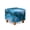 Blue Marble Print, variant on SCRAWLGOD Highland Sunflower Cow Print Square Ottoman Cover 13x13x15 inch Polyester Washable Ottoman Slipcovers Stretch Foot Stool Foot Rest Protector for Living Room Bedroom