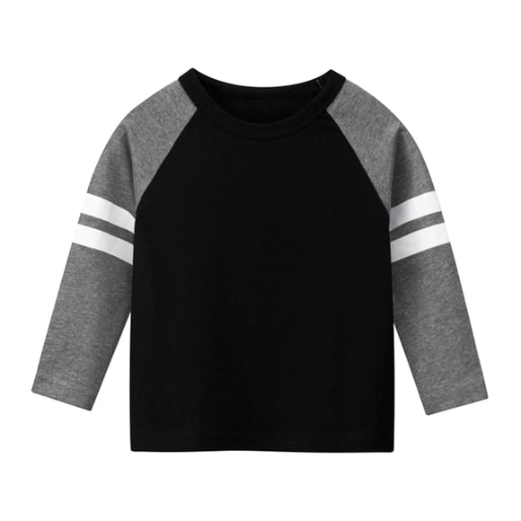 2025 Autumn WinterBoys Boy Thermal s Long Sleeve Stripe Thermal Pack Patchwork Color Casual TopsPack for