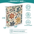 thumbnail image 5 of Christmas Flowers Leaves 3 Ring Binders 1.5 inch Hardcover File Folders with Interior Pockets A4 Size Organizer for School Office Hospital Set of 2, 5 of 8
