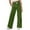 a#93Green277, variant on CAIVO Girls Elastic Waist Wide Leg Pants Straight Leg Casual Trousers Kids Youth Summer Fashion Pure Color Long Bottoms Cute Slacks