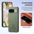 thumbnail image 4 of Dteck Case for Google Pixel 9 / 9 Pro,Slim Premium Canvas Grain PU Leather,Soft TPU Bumper,Non-Slip Anti-Scratch Shock-Absorbent,Protective Phone Cover for Google Pixel 9 / 9 Pro,Green, 4 of 8