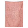 thumbnail image 3 of Ambesonne Peach Tablecloth Rectangular Table Cover, Antique Lace Style Ombre, 60"x90", Coral, 3 of 4