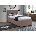 thumbnail image 2 of Meridian Furniture Hudson Brun Cuir Végane Lit Gigogne Simple, 2 of 10