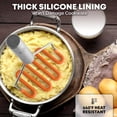 thumbnail image 6 of Zulay Kitchen Non-Scratch Potato Masher – Heavy-Duty Stainless Steel & Silicone Hand Masher for Smooth Mashed Potatoes, Avocados & More – Durable & Easy to Clean Kitchen Tool, 6 of 8