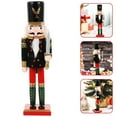 thumbnail image 2 of Christmas Nutcracker Decoration Wooden Nutcracker Xmas Tabletop Ornament, 2 of 8